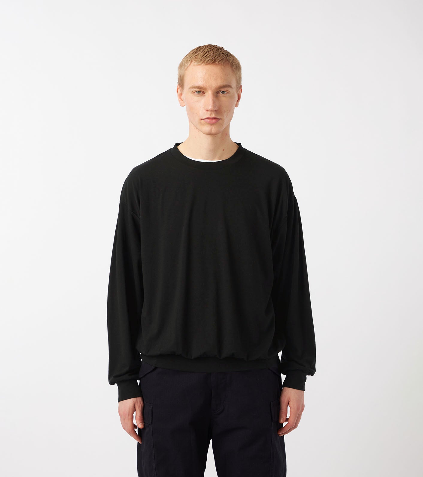 nanamica Wool Jersey Crew Neck L/S Tee
